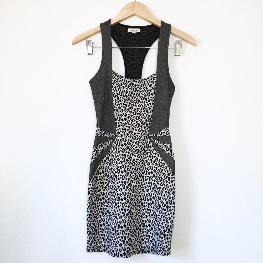 NWOT Silence + Noise Leopard Bodycon Mini Dress